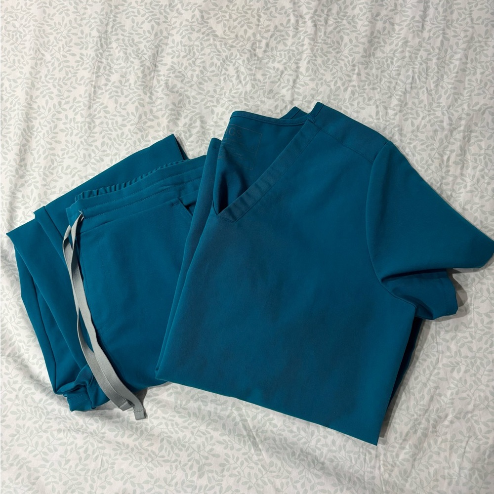 Figs Pacific Blue Scrub Set S/XSP
